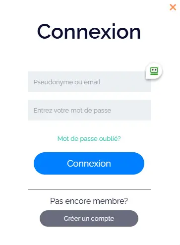 Connexion des membres du Tikitaka Casino